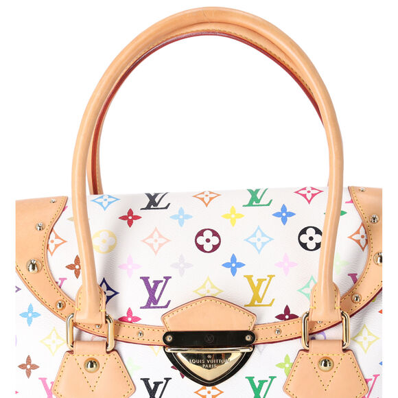 Louis Vuitton Beverly GM Monogram White Multicolor Handbag M40201 Blanc - Picture 4 of 10